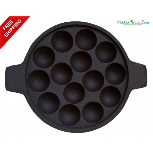 Cast Iron Unniyappa Chatti ( Paniyaram Pan) - Seasoned